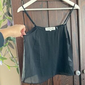 Diane Von Furstenberg Sheer Spaghetti Strap Camisole Top
